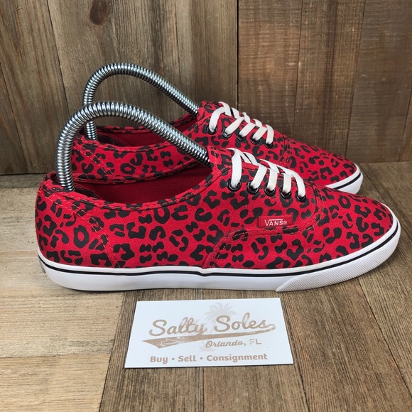 red cheetah vans